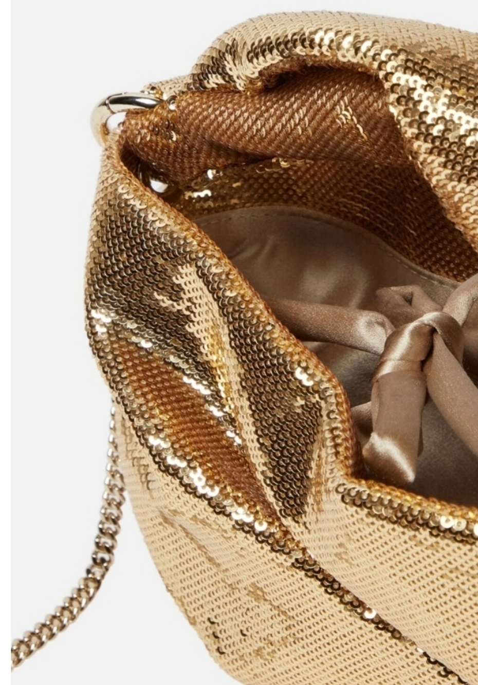 Jimmy Choo - Bonny Sequined Gold Handbag/Clutch NWT - Picture 5 of 13